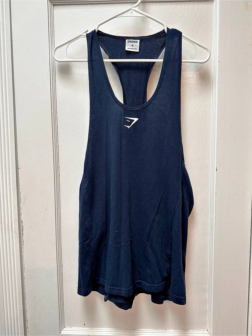 Gymshark Women's React Stringer Athletic Tank Top Blue Size Medium